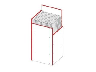 Bekleidung von Holzstützen, 1 x 12.5 mm DANO® Feuer