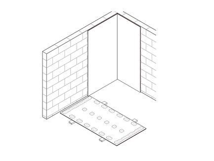 Wand Trockenputz, 1 x 12.5 mm DANO® Platten