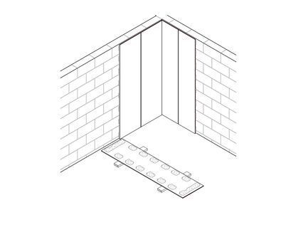 Wand Trockenputz, 1 x 12.5 mm DANO® Fix 