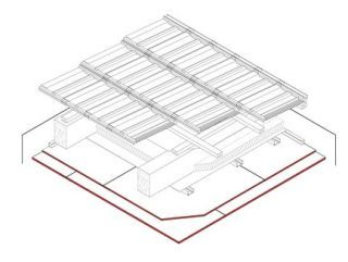 Gipsplattenbekeidung für Sparrendächer, 2 x 20 + 12,5 mm DANO® Massiv mit CD Metall-Unterkonstruktion