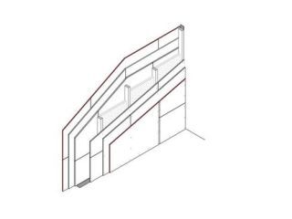 Einfachständerwand nichttragend, 1 x 15 mm DANO® Feuer  + 2 x 16 mm Holzwerkstoffplatte, Mineralwolleinlage 50 kg/m³