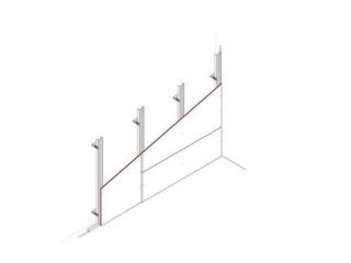 Vorsatzschale direkt befestigt, am tragenden Bauteil, 1 x 12,5 mm DANO®Platten, einseitig beplankt