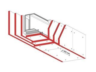 Bekleidung von Stahlträgern (Am/V ≤ 300 m-1), 3 x 15 mm DANO® Feuer