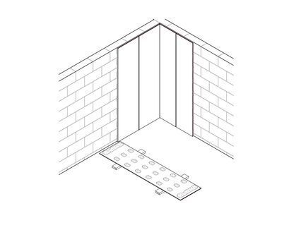 Wand Trockenputz, 1 x 9.5 mm DANO® Fix