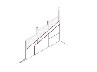 Vorsatzschale freistehend, 2 x 12,5 mm DANO® Platten einseitig beplankt