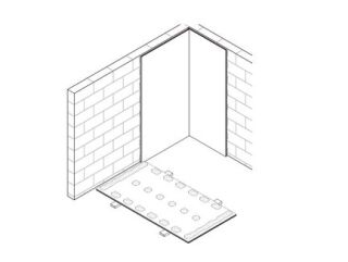 Wand Trockenputz, 1 x 12.5 mm DANO® Dämm PS