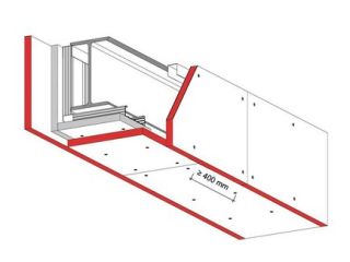 Bekleidung von Stahlträgern (Am/V ≤ 300 m-1), 1 x 12.5 mm DANO® Feuer