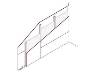 Einfachständerwand, 1 x 12,5 mm DANO® Platten