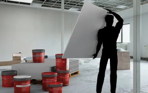 Danogips Gipsplattensysteme: DANO® Gipsplatten und Spachtelmaterial, Profiltechnik und Verarbeitungszubehör.