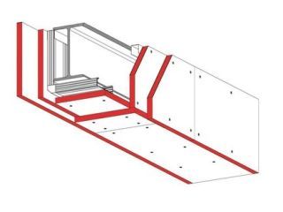 Bekleidung von Stahlträgern (Am/V ≤ 300 m-1), 2 x 12.5 mm DANO® Feuer