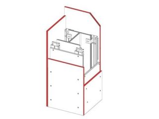 Bekleidung von Stahlstützen (Am/V ≤ 300 m-1), 1 x 12.5 mm DANO® Feuer