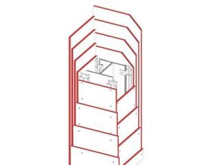 Bekleidung von Stahlstützen (Am/V ≤ 300 m-1), 4 x 15 mm DANO® Feuer