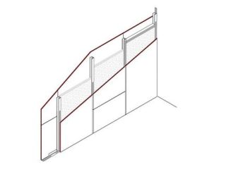 Einfachständerwand, Strahlenschutz, 1 x 12,5 mm DANO® Blei DF/GKF