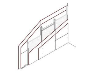 Einfachständerwand, Strahlenschutz, 2 x 12,5 mm DANO® Blei DF/GKF