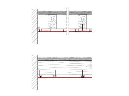 Gipsplatten-Unterdecke für Holzbalkendecke, 1 x 12.5 mm DANO® Feuer