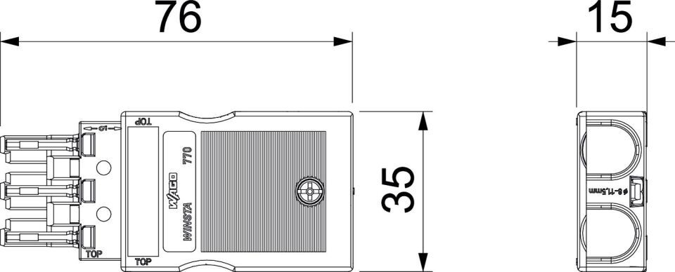 WINSTA MIDI-Stecksystem für Modul 45 connect, Installationszubehör