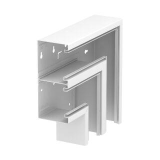 Flachwinkel fallend symmetrisch 90x210x300, St, reinweiß, 9010