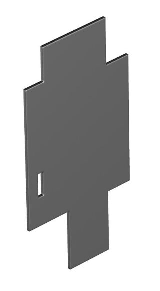 Quertrennwand für T4B, PVC, graphitschwarz, 9011