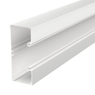 Geräteeinbaukanal symmetrisch 70x170x2000, Alu, reinweiß, 9010