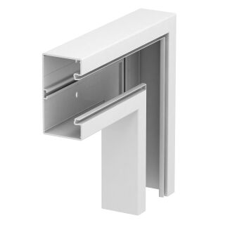 Flachwinkel 70x130mm, PVC, reinweiß, 9010