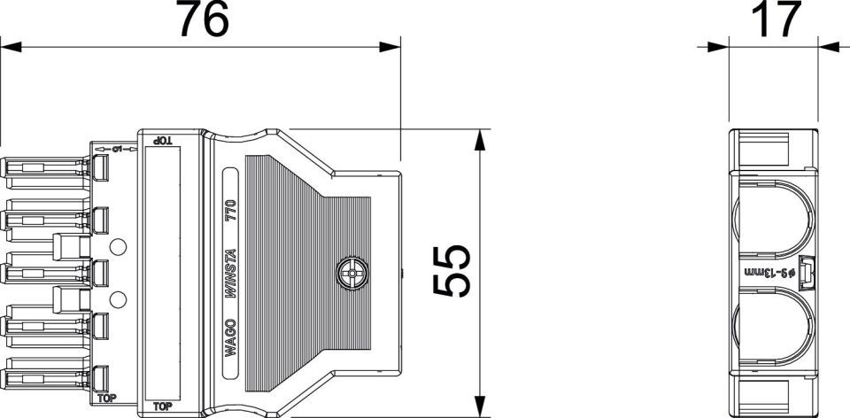 WINSTA MIDI-Stecksystem für Modul 45 connect, Installationszubehör