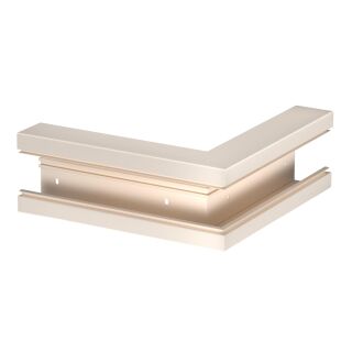 Außeneck 70x130mm, PVC, cremeweiß, 9001