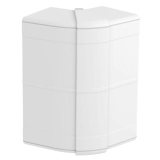 Außeneck variabel 140x88x88, PC/ABS, reinweiß, 9010