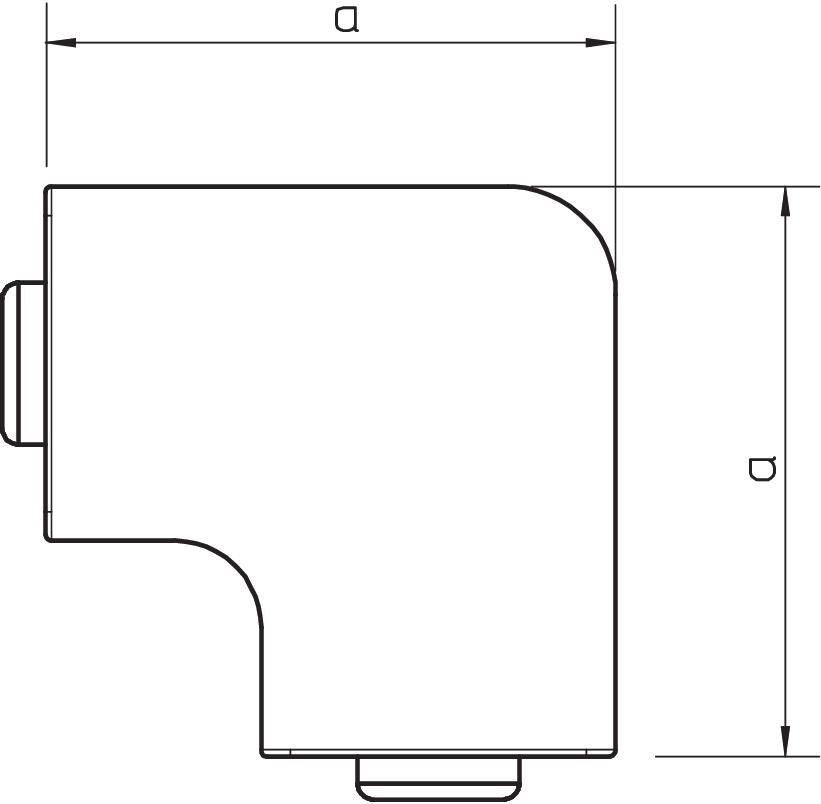 Flachwinkelhaube halogenfrei 40x60mm, PC/ABS, reinweiß, 9010