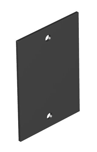 Abdeckplatte ohne Lochbild für T4B 55x77mm, PVC, graphitschwarz, 9011