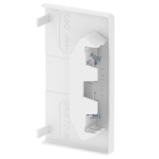 Endstück halogenfrei 70x130, PC/ABS, reinweiß, 9010