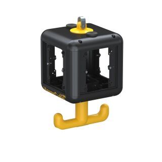 HoverCube IP20, mit Griff, leer 140x140x252 Polyamid graphitschwarz RAL 9011