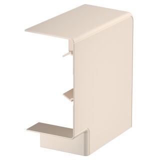 Flachwinkel Haubenformteil 70x130mm, PC/ABS, cremeweiß, 9001