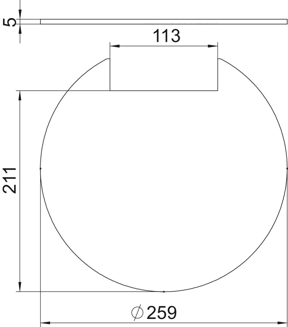 Füllstück für GESR7/10, 5mm, HP