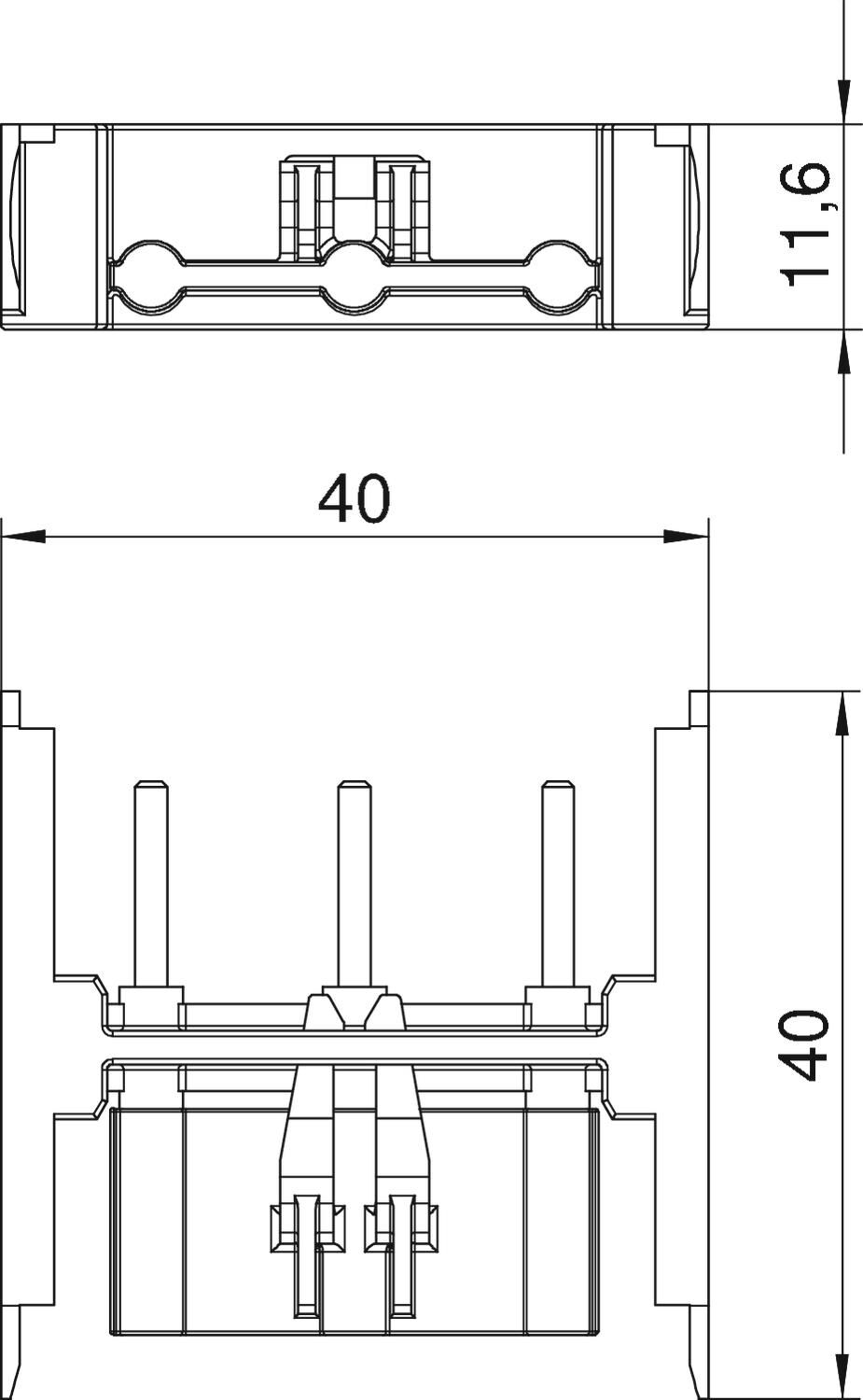 WINSTA MIDI-Stecksystem für Modul 45 connect, Installationszubehör
