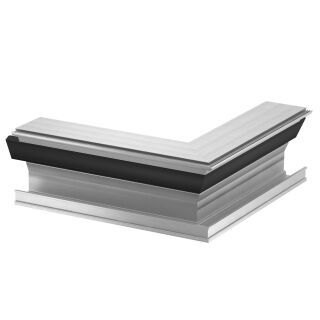 Außeneck Designkanal ohne Oberteil 114x140x300, Alu, EL
