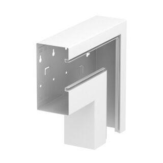 Flachwinkel fallend asymmetrisch 90x170x300, St, reinweiß, 9010