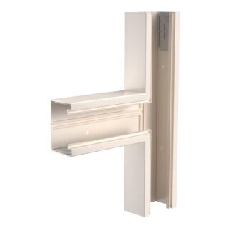 T-Stück 70x110mm, PVC, cremeweiß, 9001