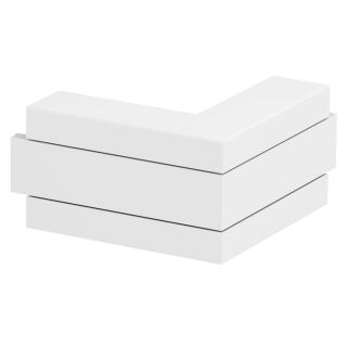Außeneck Alu starre Form 53x100x175, Alu, reinweiß, 9010