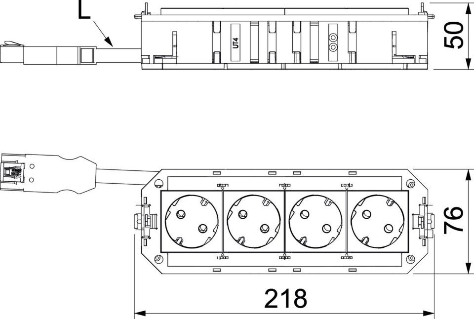 WINSTA MIDI-Stecksystem für Modul 45 connect, Universalträger