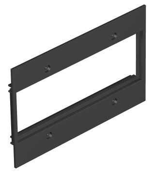 Abdeckplatte für 3f Modul 45 in T12L 142x88mm, PA, graphitschwarz, 9011