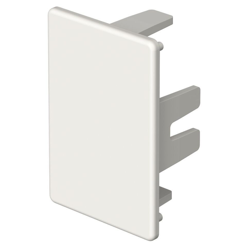 Endstück halogenfrei 30x45mm, PC/ABS, reinweiß, 9010