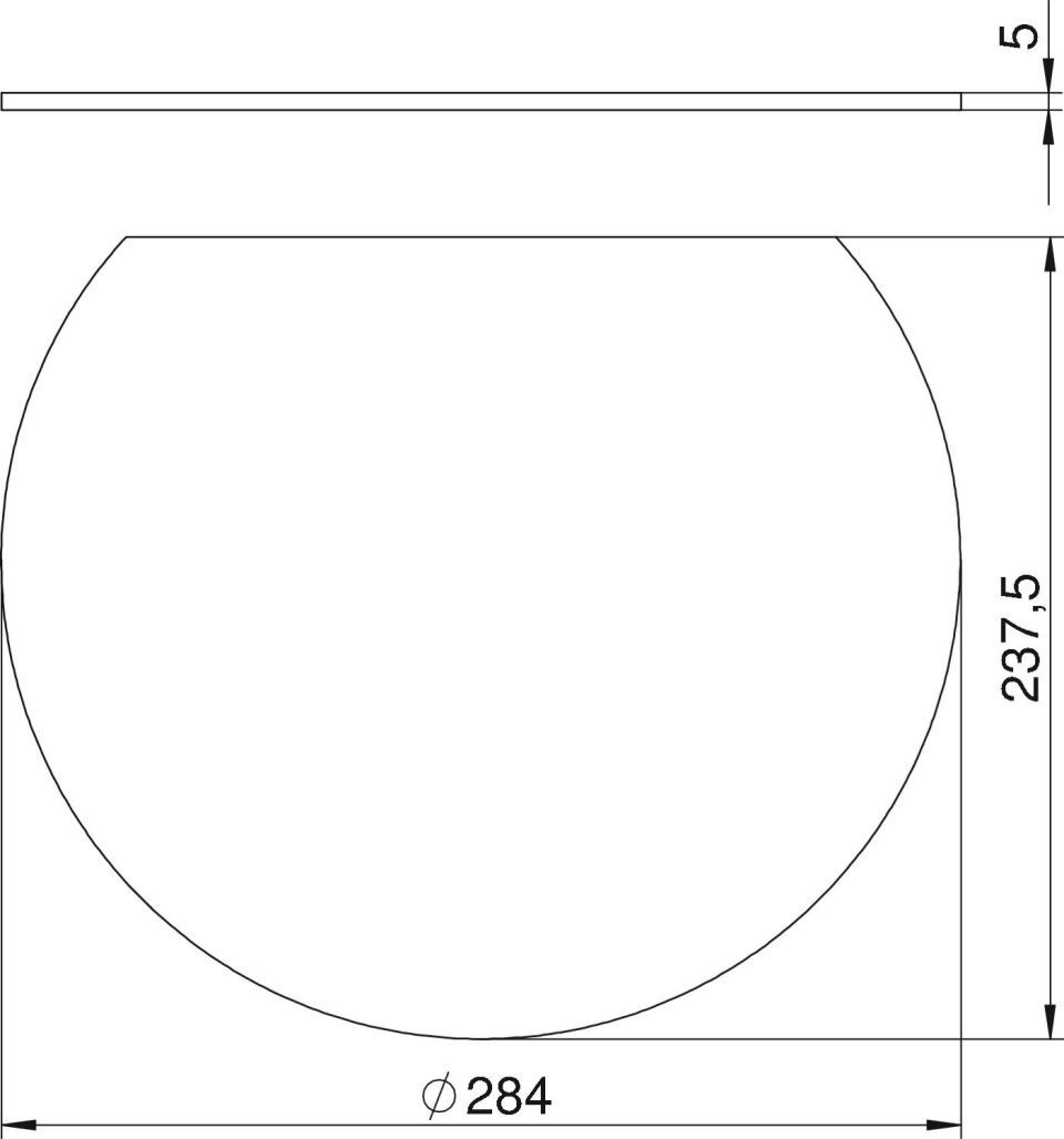 Füllstück für GESRA9/10, H=5mm, HP