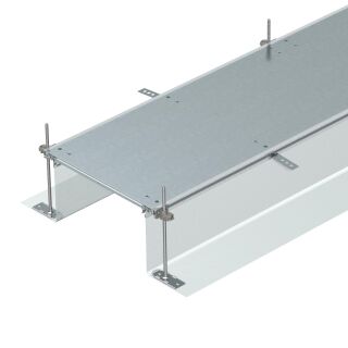 Kanaleinheit estrichbündig blind, rastend 2400x200x240, St, FS