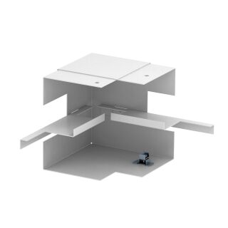 Inneneck vereinfacht symmetrisch 90x130x148, St, reinweiß, 9010