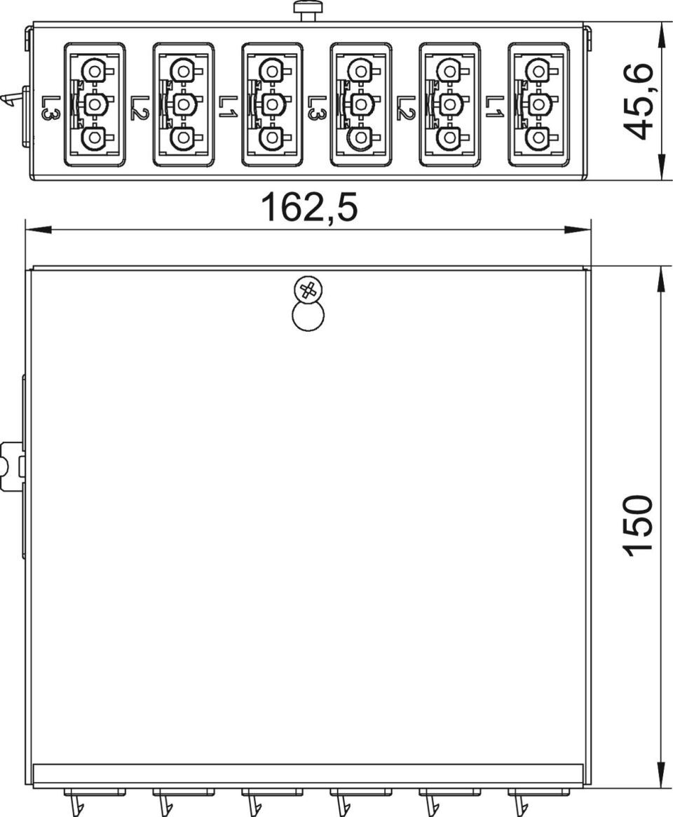 Wieland GST18 Stecksystem für Modul 45 connect, Energieverteiler