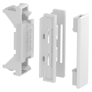 Stoßstellenabdeckung für Rapid 45-2 Oberteil 48x20x20, PC/ABS, reinweiß, 9010