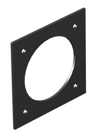 Abdeckplatte CEE für T4L/T8NL, PA, graphitschwarz, 9011