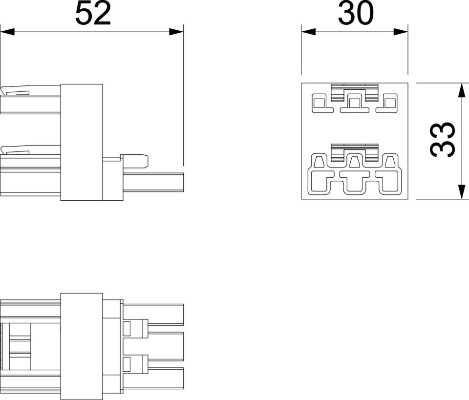 WINSTA MIDI-Stecksystem für Modul 45 connect, Installationszubehör