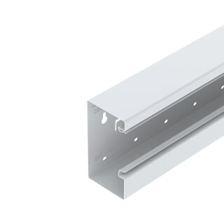 Geräteeinbaukanal asymmetrisch 70x130x2000, St, reinweiß, 9010