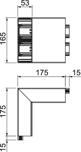 Geräteeinbaukanal Rapid 45-2, Formteil